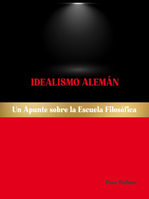 Cover image for Idealismo Alemán